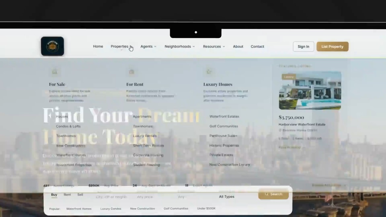 Riverstone Realty Group website preview